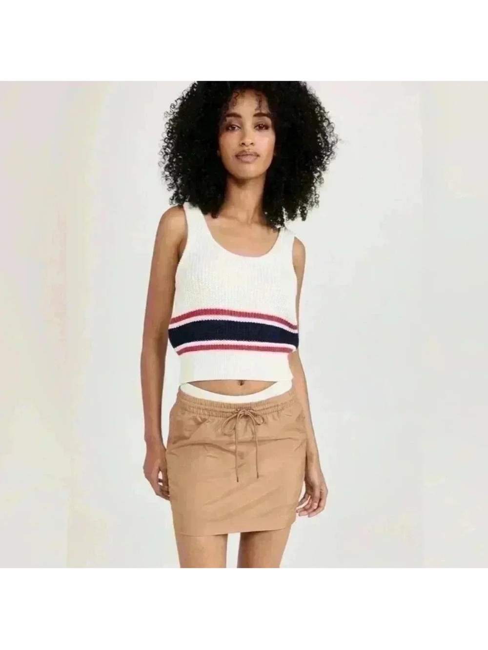 The Upside Panama Ophelia Knit Top Size XS 100% Organic Cotton Boho Coastal Chic